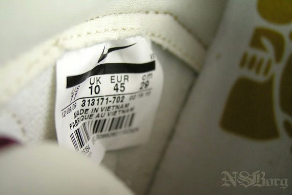 nike air force 1 size tag