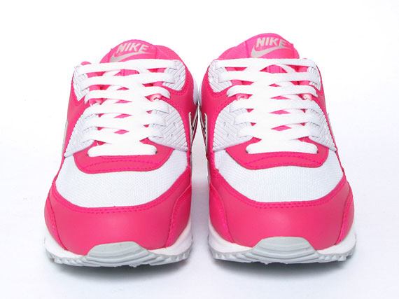 Nike Wmns Air Max 90 Hot Pink Metallic Silver 02