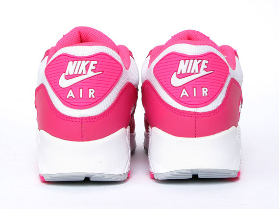 Nike Wmns Air Max 90 Hot Pink Metallic Silver 03