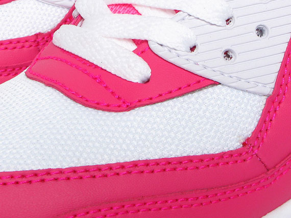 Nike Wmns Air Max 90 Hot Pink Metallic Silver 08
