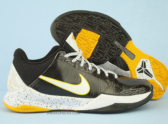 black and yellow kobe 5