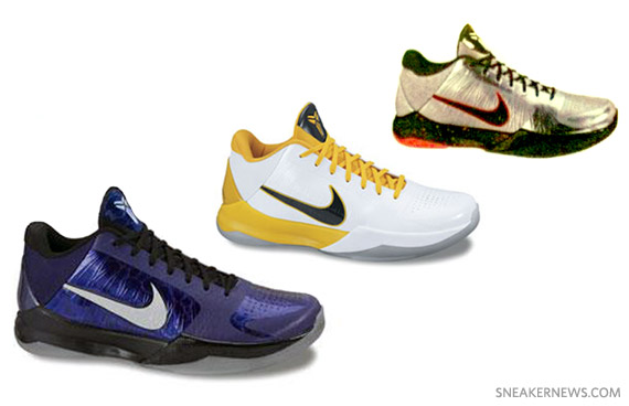 Nike Zoom Kobe V – Holiday 2010 Colorways