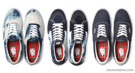 Denim Streetwear-Branded Sneakers : Vans and Supreme