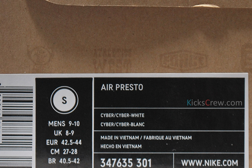 347635 301 6 Air Presto 301 Boxw