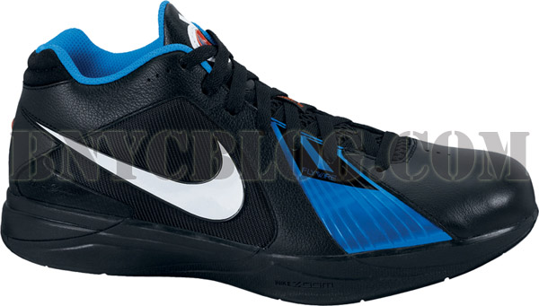 Nike Zoom KD III (3) - Black - White - Photo Blue - Metallic Silver