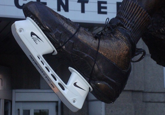 Michael Jordan Statue's Reebok Skates Switched to Nikes