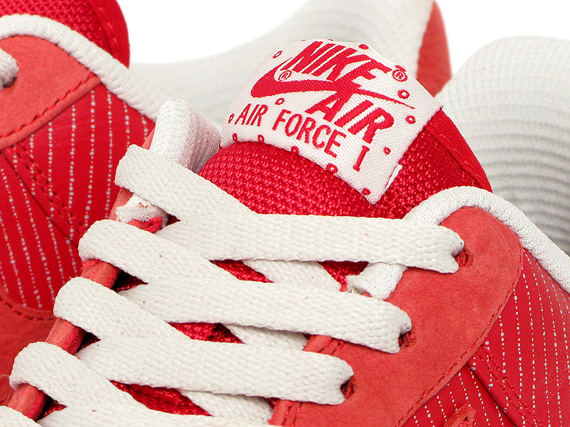 Nike Air Force 1 - Sport Red - Light Bone