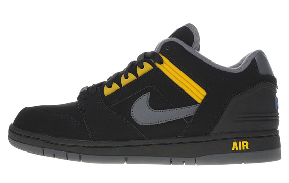 Nike Air Force Ii Black Yellow 01