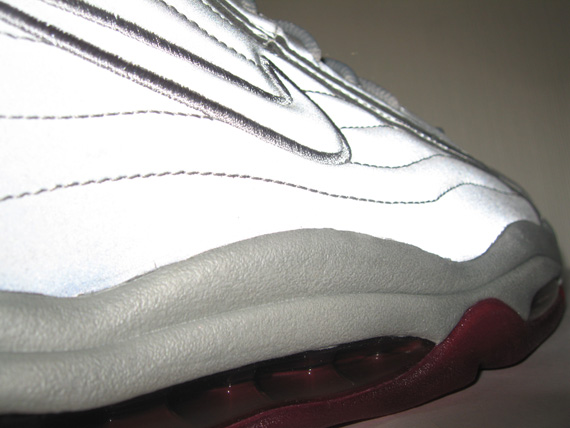 Nike Air Total Max Uptempo – Metallic Silver – Team Red | Detailed Images