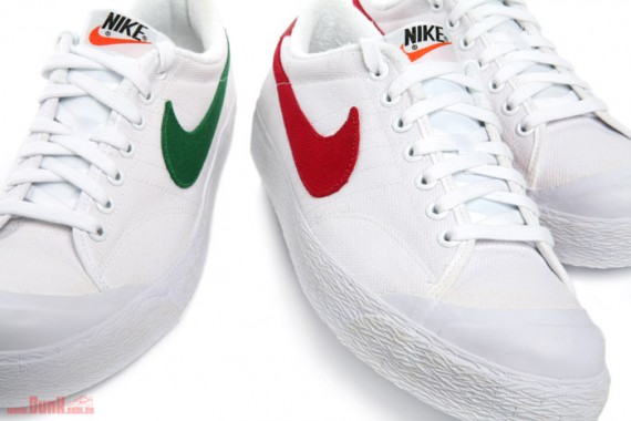 Nike All Court Low Vintage - Red + Green
