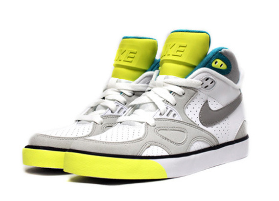 Nike Auto Trainer Gs White Grey Lemon Green 02