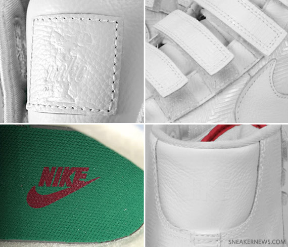 Nike Blazer AC High - White - Varsity Red - Pine Green