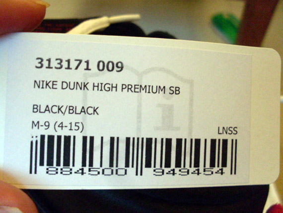 Nike Dunk High Premium Black Unreleased Sample 12