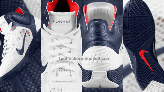 Nike Hyperfuse ‘USAB’ – White – Obsidian – Sport Red | August 2010