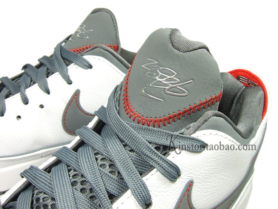 Nike LeBron VII (7) Low - White - Cool Grey - Team Orange
