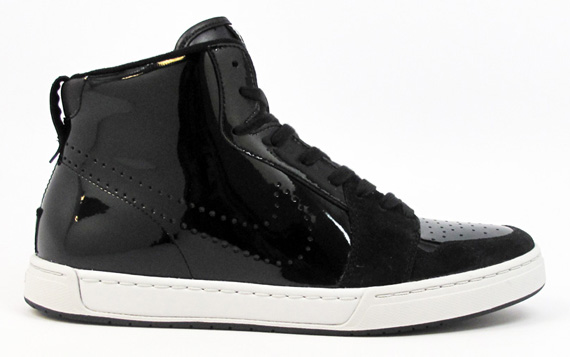 Nike Royal Mid Black Patent 01