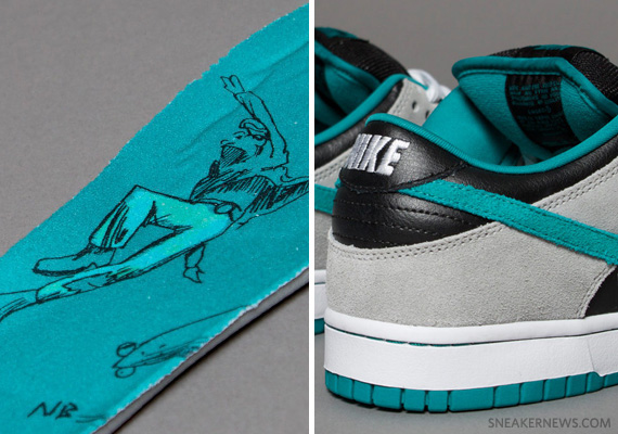 Nike SB Dunk Low - Emerald Green - Medium Grey - 'Chromeball