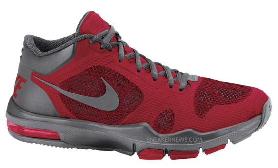 Nike Trainer 1.2 Mid Fuse Red Grey 1