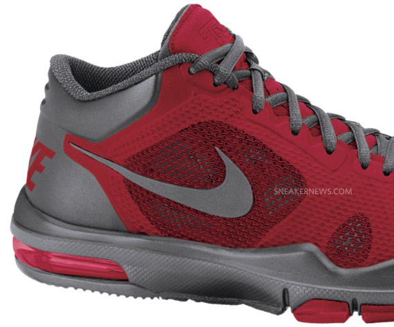 Nike Trainer 1.2 Mid Fuse Red Grey 3