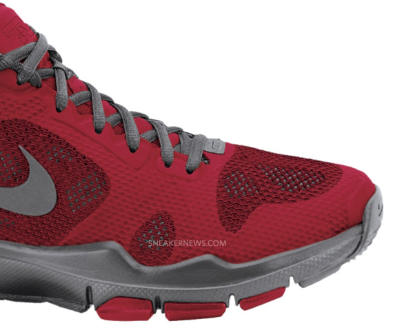 Nike Trainer 1.2 Mid Fuse Red Grey 4