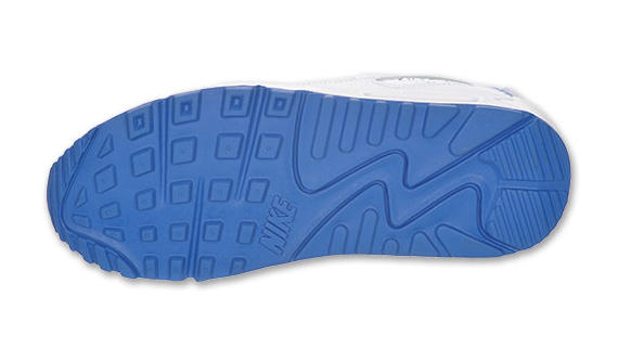 Nike Wmns Air Max 90white Blue Textile 06