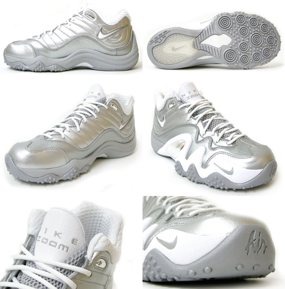 Nike Zoom Uptempo V Premium - Metallic Silver - White - Chrome 