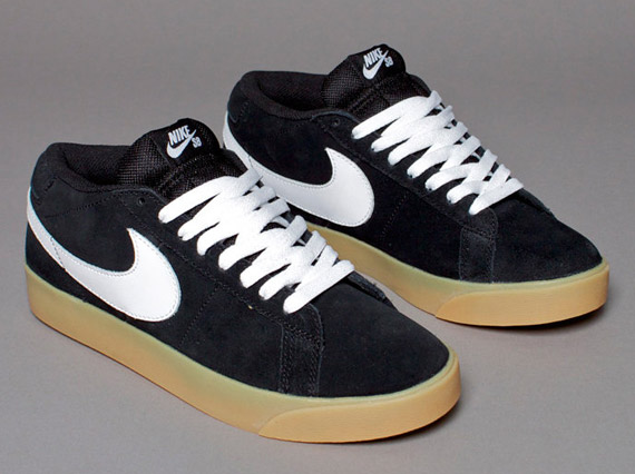 Nike SB Blazer CS - Black - White - Gum | Available - SneakerNews.com