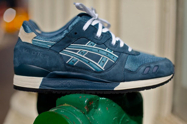 Rf X Asics Gel Lyte Iii Navy Aqua 3