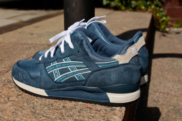Rf X Asics Gel Lyte Iii Navy Aqua 4