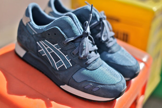 Rf X Asics Gel Lyte Iii Navy Aqua 5