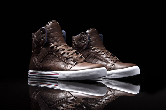 Supra skytop hotsell brown leather