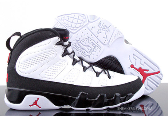 Air Jordan Ix Retro White True Red Black Ebay 2