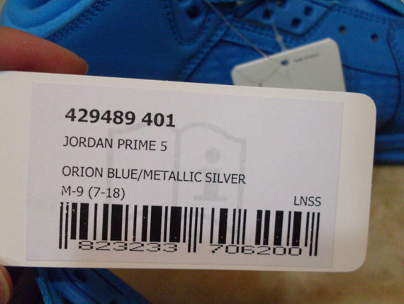 Air Jordan Prime 5 Orion Blue Metallic Silver 12