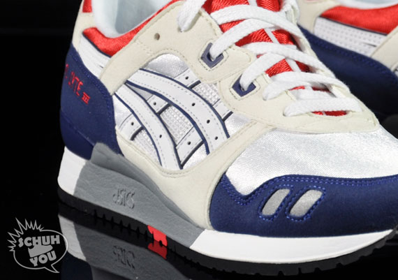 Asics Gel Lyte III - White - Medieval Blue - Red - SneakerNews.com