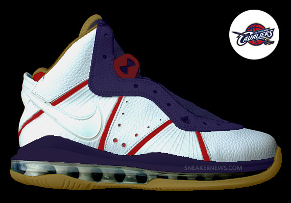 Lebron 8 Free Agent Colorway Options Cavs