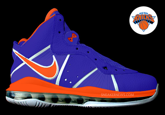 Lebron 8 Free Agent Colorway Options Knicks