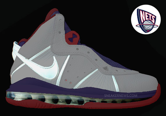 Lebron 8 Free Agent Colorway Options Nets