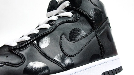 Nike WMNS Dunk High Premium – Black – White – Polka Dots