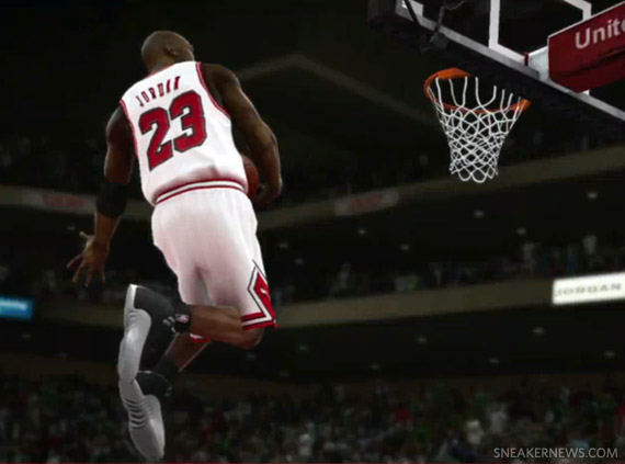 Michael Jordan Wears Air Jordan XII ‘Playoffs’ in NBA 2K11