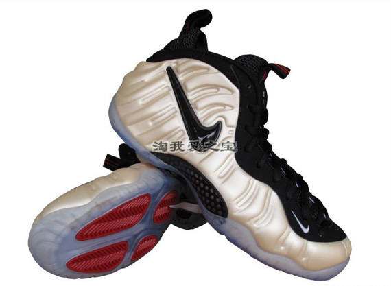 nike air foamposite pro pearl green color