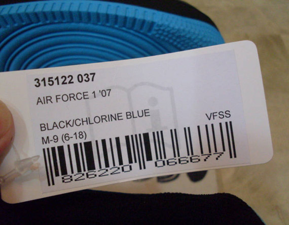 Nike Air Force 1 Low Black Chlorine Blue 11