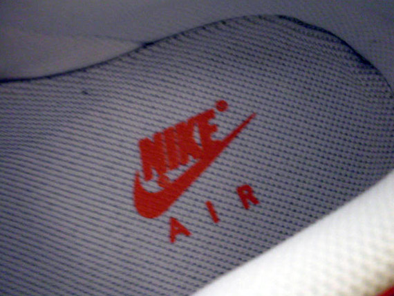 Nike Air Force 1 White Team Orange Sample 9