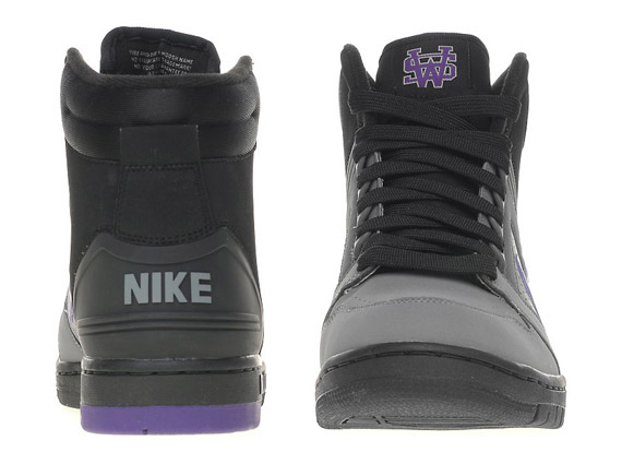 Nike Air Force Ii High Black Grey Purple 3