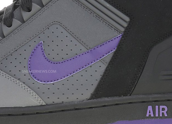 Nike Air Force Ii High Black Grey Purple Summary