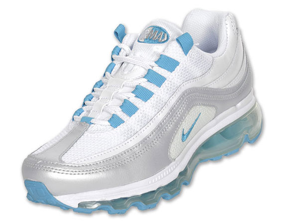 Nike galaxy Air Max 24-7 GS - Metallic Silver - White - University Blue