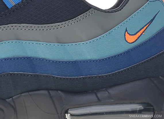 Nike Air Max 95 – Obsidian – Total Orange – Meteor Blue