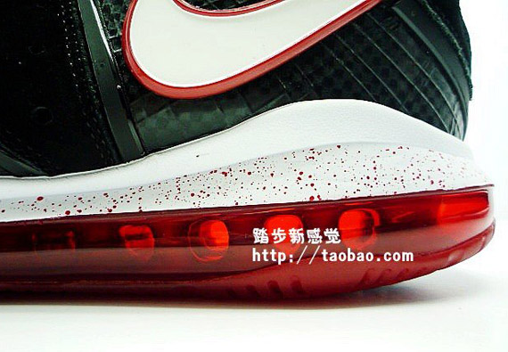 Nike Air Max LeBron VIII - Black - Red - Detailed Images