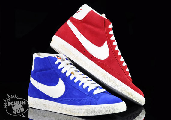 Nike Blazer High Suede VNTG – Old Royal + Varsity Red | Available