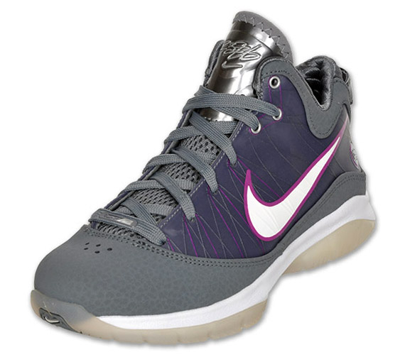 Nike Lebron Vii Ps Gs Cool Grey Red Plum 1