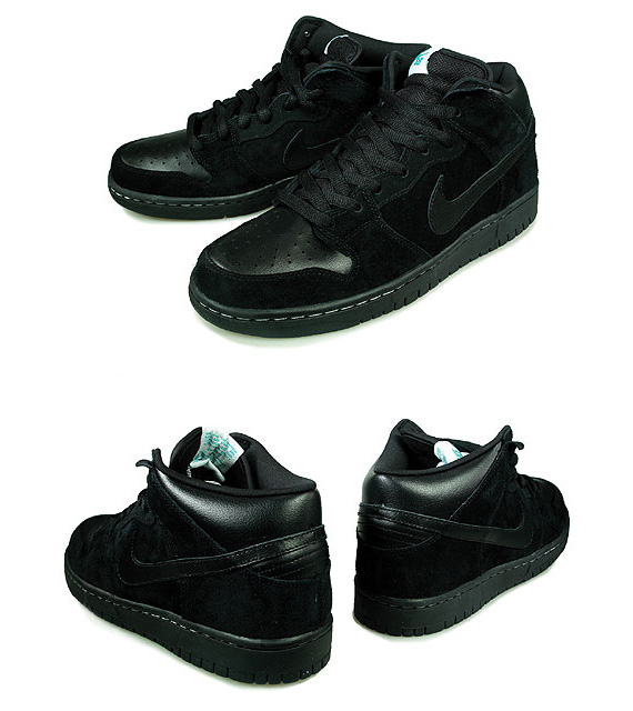 Nike Sb Dunk Mid Black Black 02